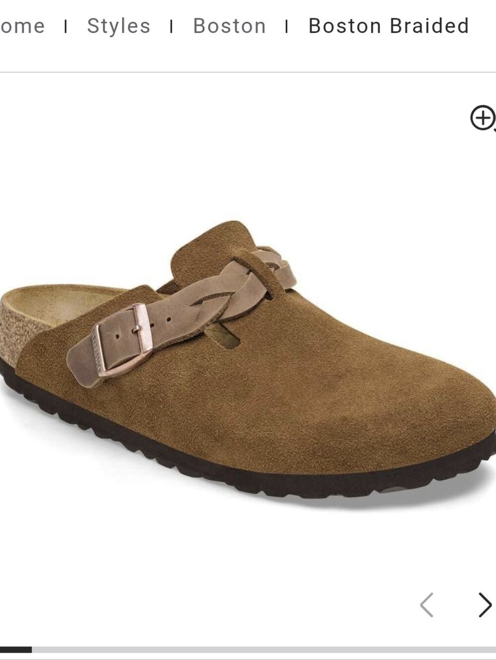 Birkenstock Boston Braided Suede Clog